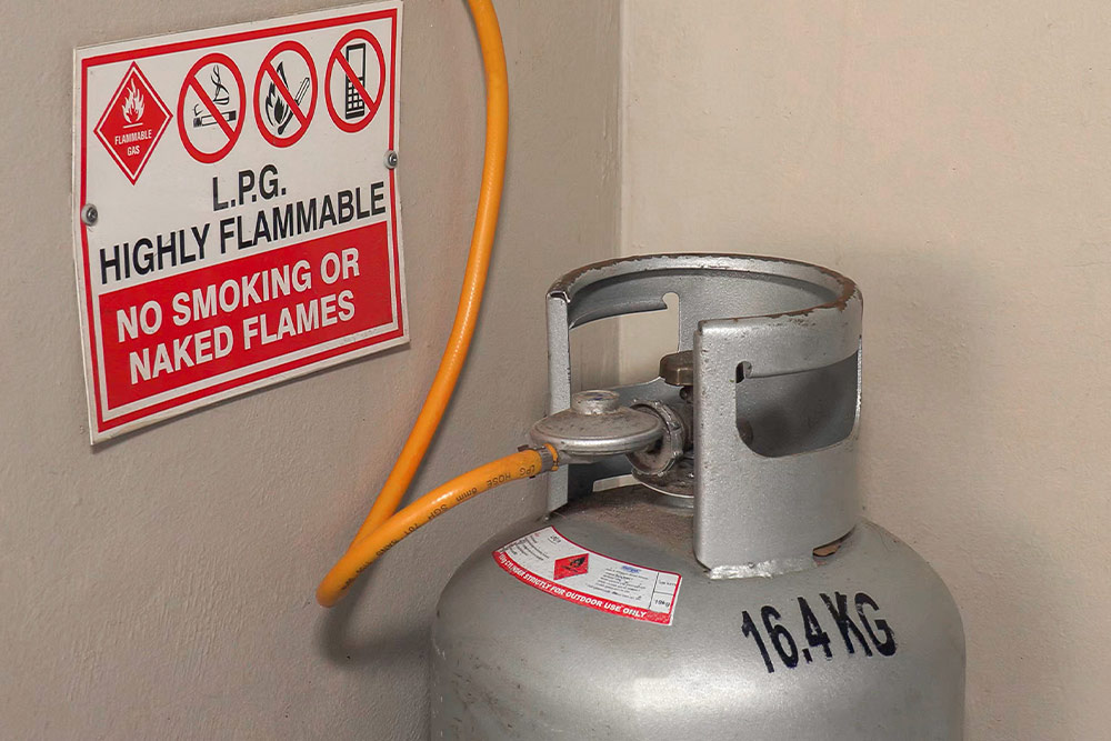 LP Gas safety equipment and cylinders