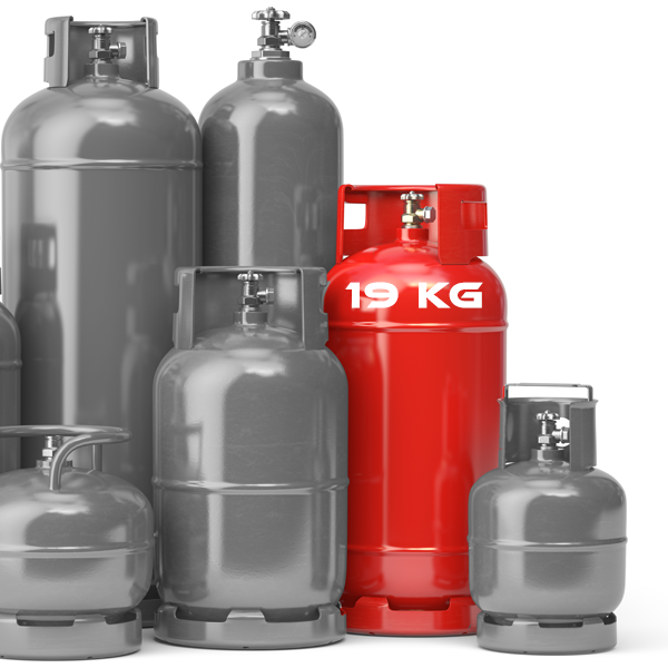 Different sizes of LP Gas cylinders